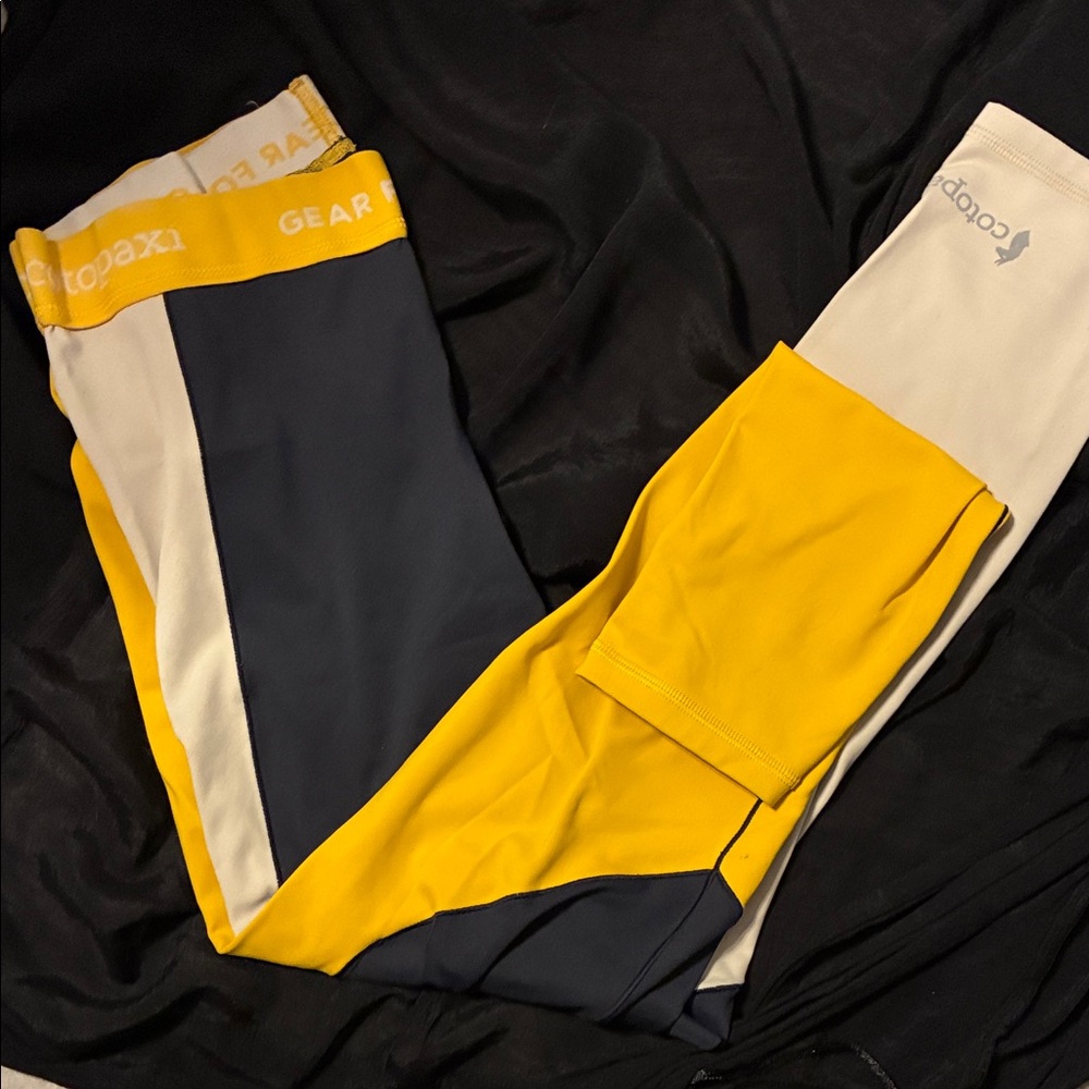 Cotopaxi Yellow and Blue Leggings